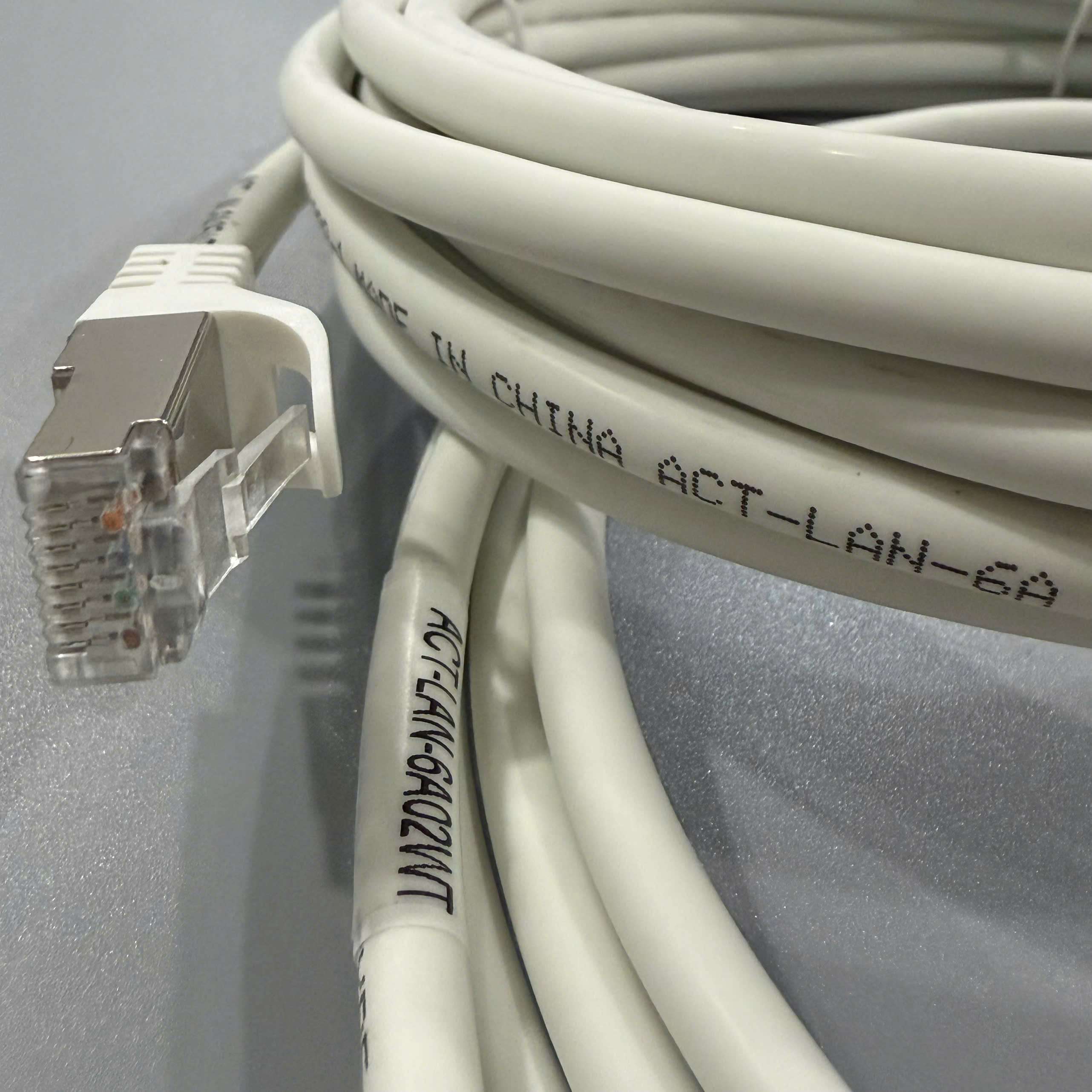 Dây nhảy PATCH CORD Cat6A FTP, Shielded, LSZH, White, 2M - ANCOMTECK : ACT-LAN-6A02WT